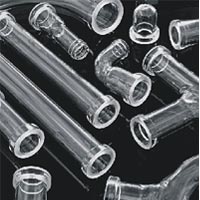 Borosilicate glass pipeline components