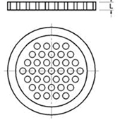 PACKING RETAINERS / PTFE PERFORATED PLATES