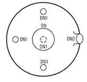 FIVE NECK BOTTOM OUTLET SPHERICAL VESSELS 